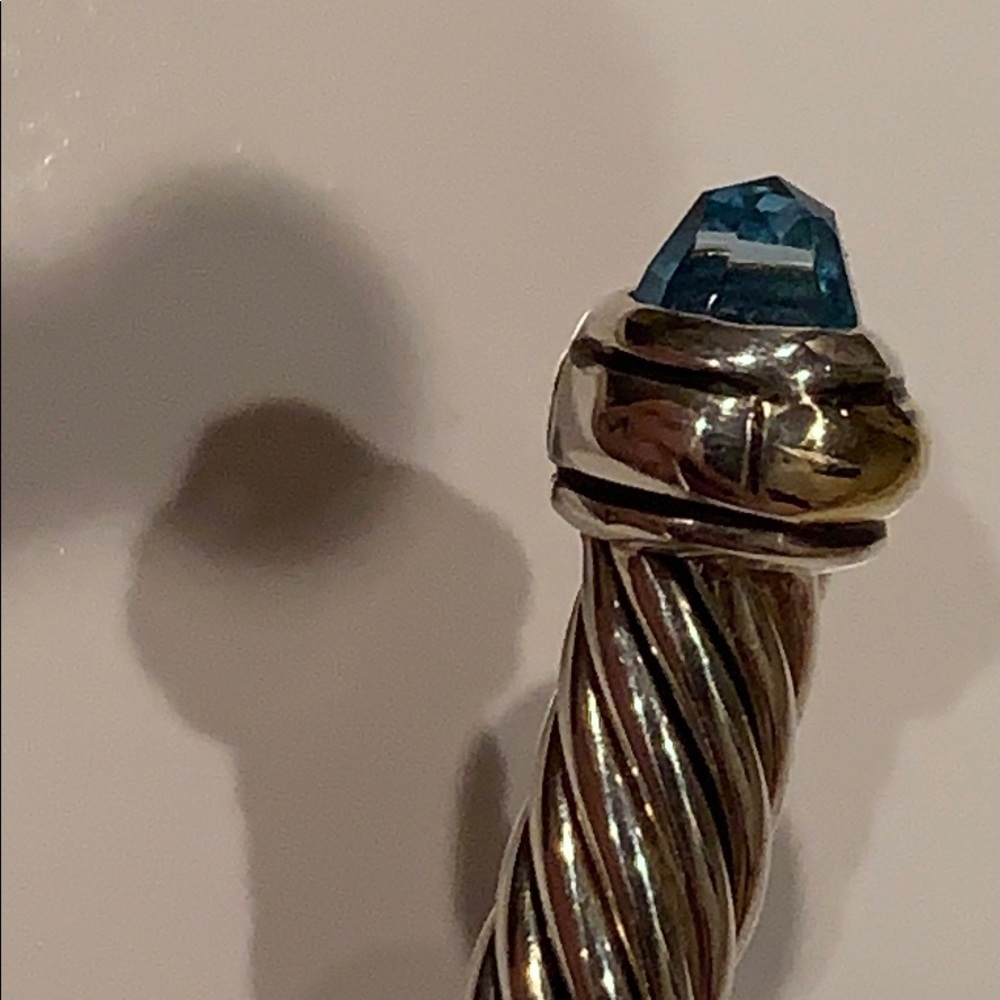 DAVID YURMAN BLUE TOPAZ Cable Classic Bracelet - Picture 3 of 9